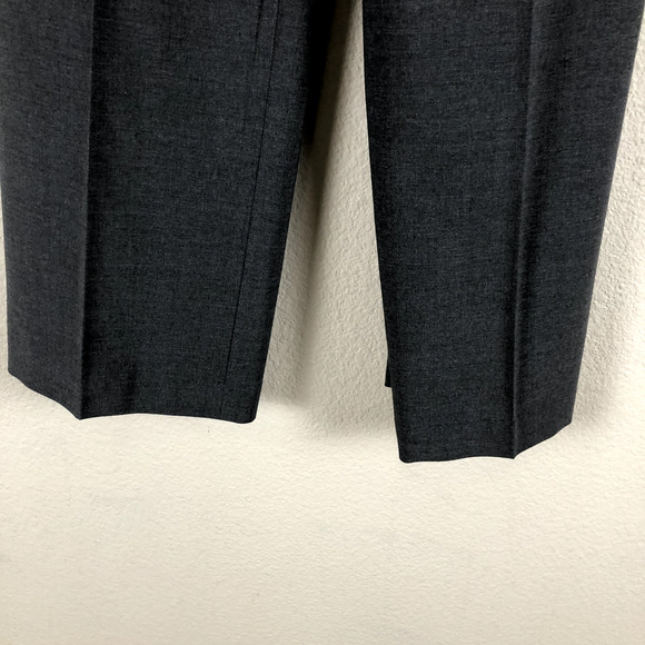 Lands End Pants Gray Wool Blend Trouser Timeless Staple Basic Womens 6 Petite - Picture 4 of 16